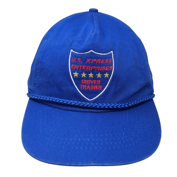 U.S. Xpress Enterprises Driver Trainer Snapback Cap Blue One Size Rope KC - Picture 1 of 10